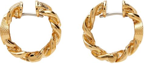 gucci gold earings|Gucci interlocking earrings gold.